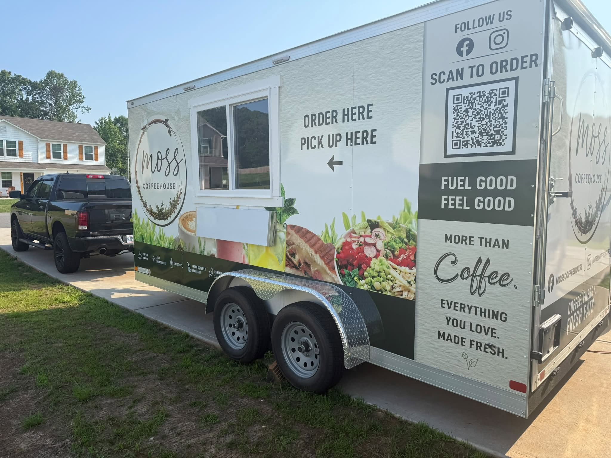 Moss Coffee House catering trailer